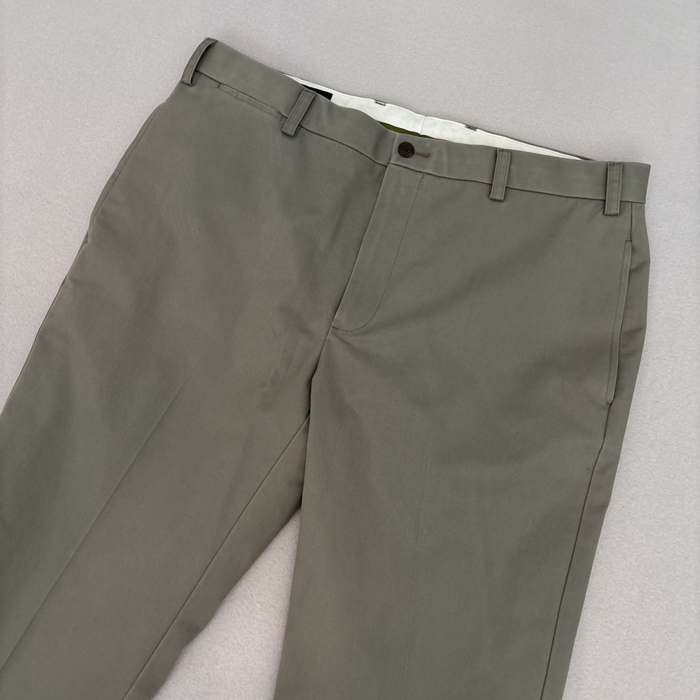 NEW Orvis 38x32 TAUPE STRETCH Twill Pants Mens Flat Front Straight Leg FAST Ship - Picture 2 of 6